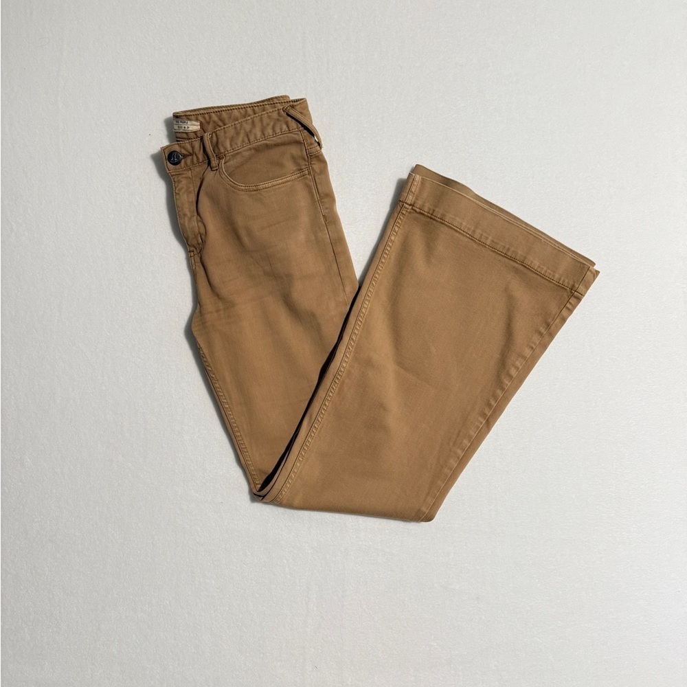 Free People Size 31 Tan Flare Jeans